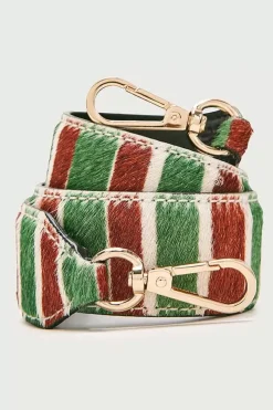 Anse Courte Pony Raye Rouge Et Vert