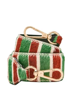 Anse Courte Pony Raye Rouge Et Vert
