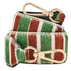 Anse Courte Pony Raye Rouge Et Vert