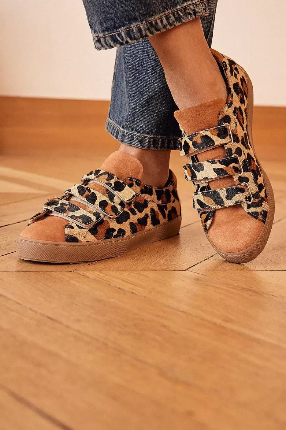 Baskets Honore Leopard