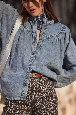 Blouse Apolline Bleu Glacier