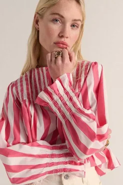 Blouse Ophelie Rayures Rose