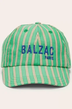 Casquette Espoir Rayures Vert Et Orange