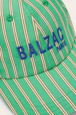 Casquette Espoir Rayures Vert Et Orange