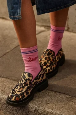 Chaussettes Love Bisou Rose Et Bleu