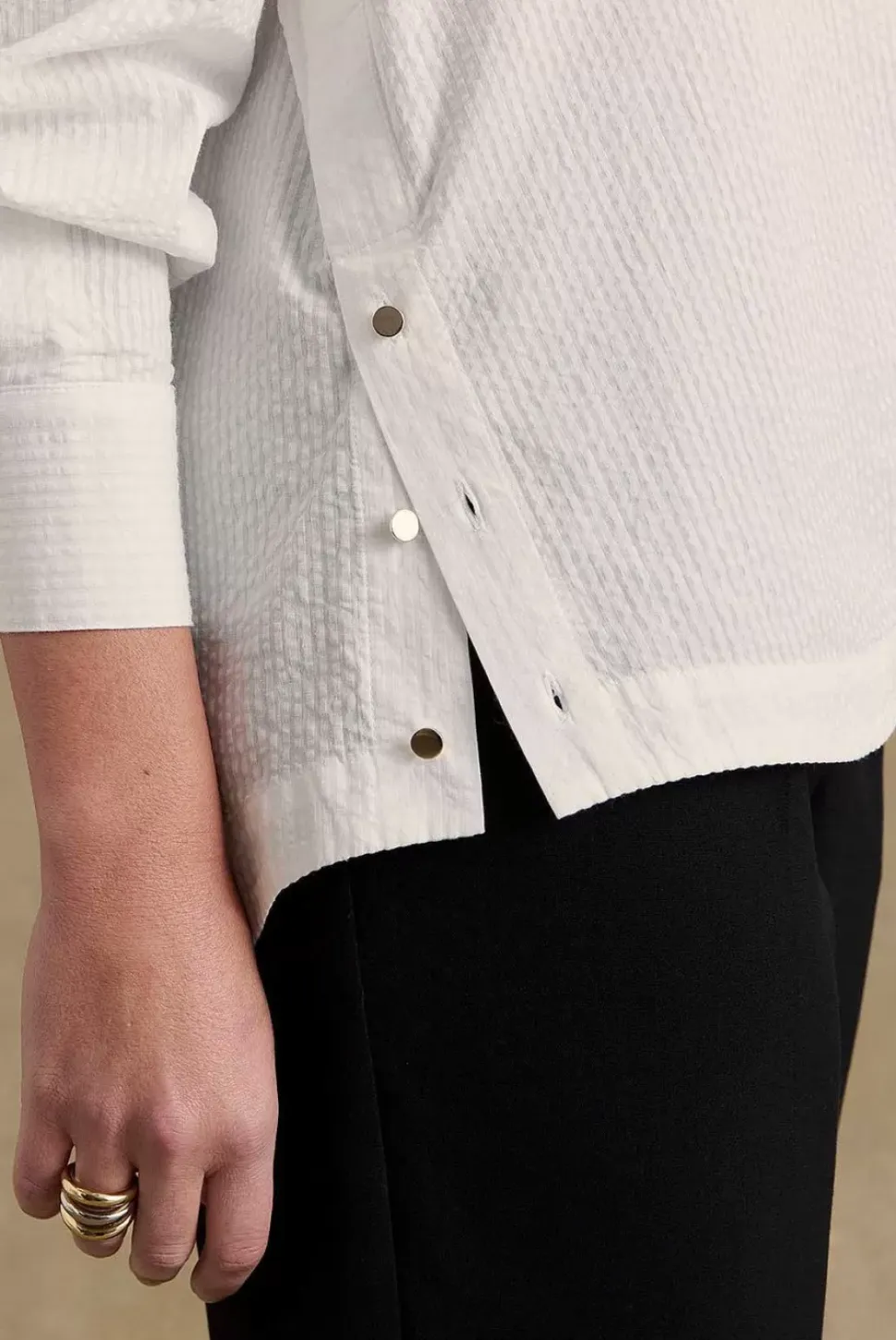 Chemise Arthus Seersucker Blanc