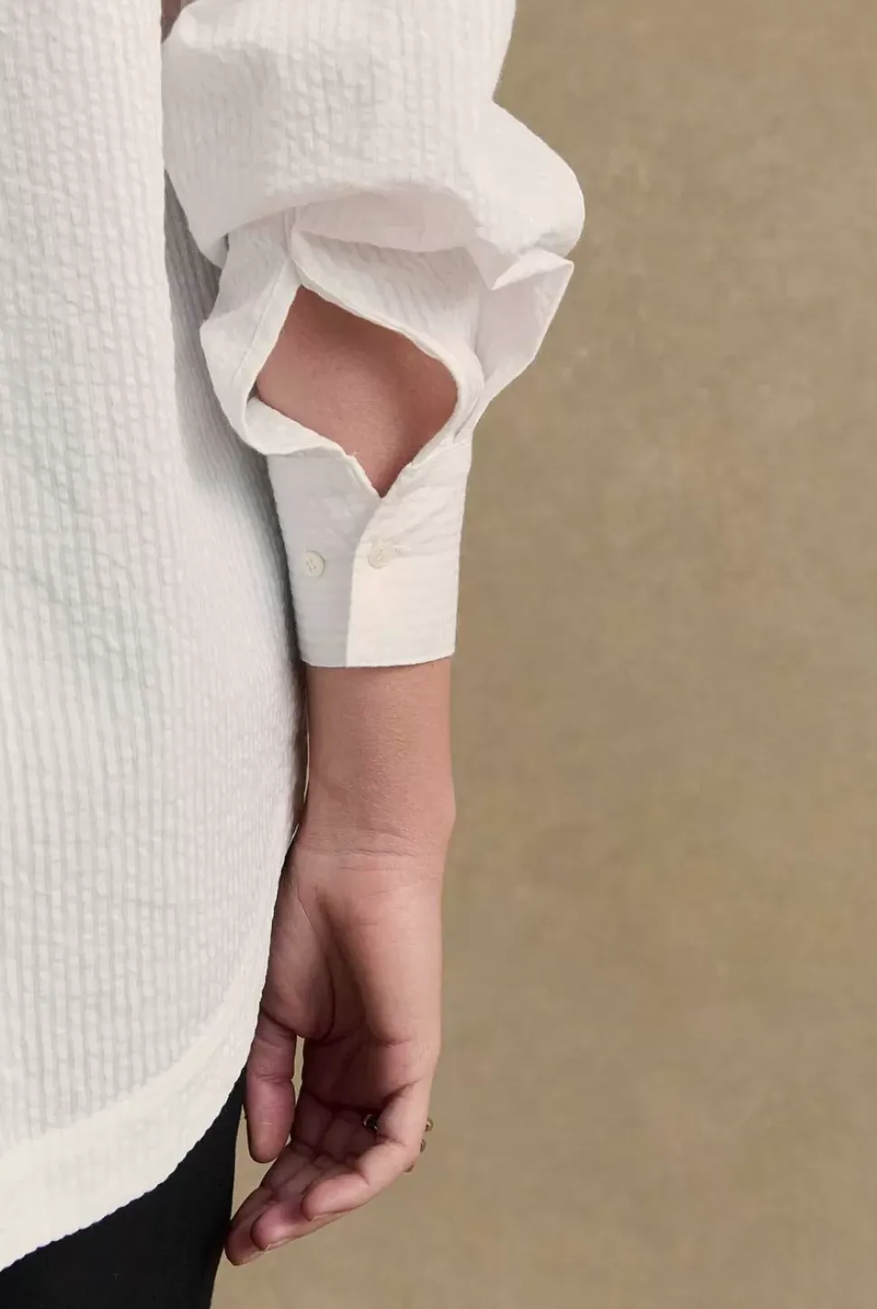 Chemise Arthus Seersucker Blanc