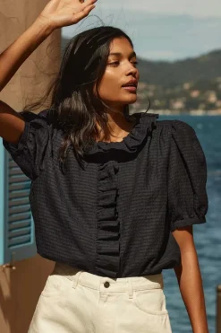 Chemise Baignade Carreaux Marine