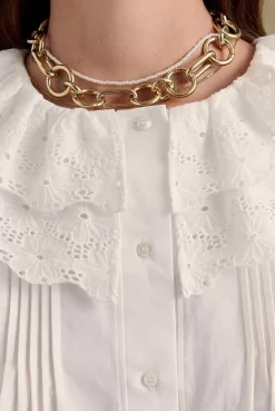 Chemise Fossette Blanc Naturel