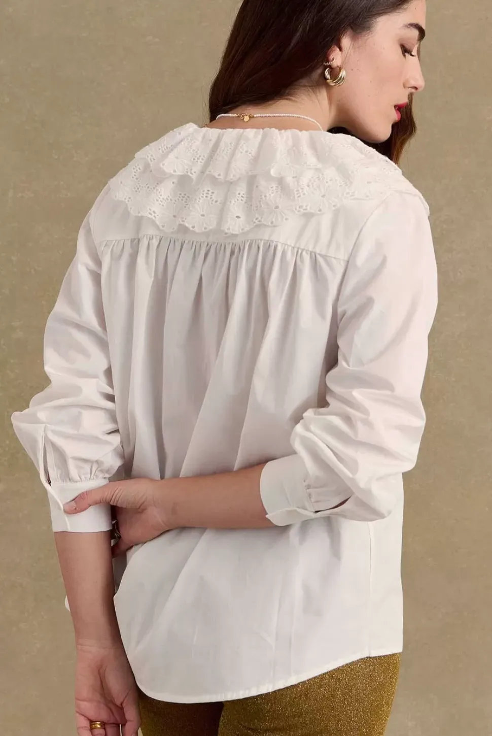 Chemise Fossette Blanc Naturel