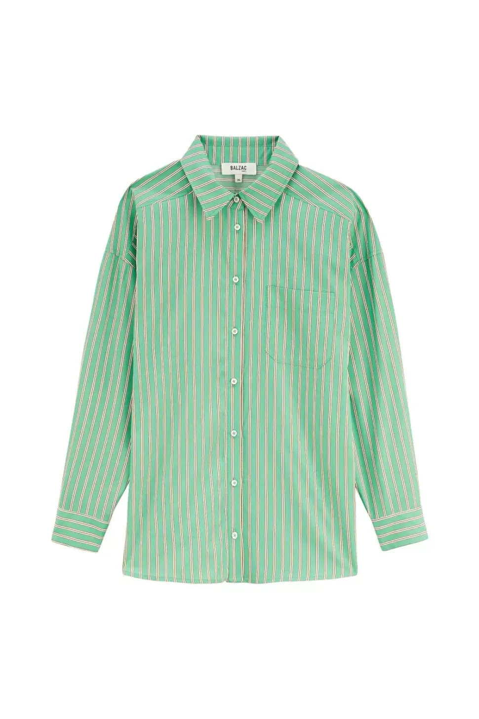 Chemise Hector Rayures Vert Et Orange
