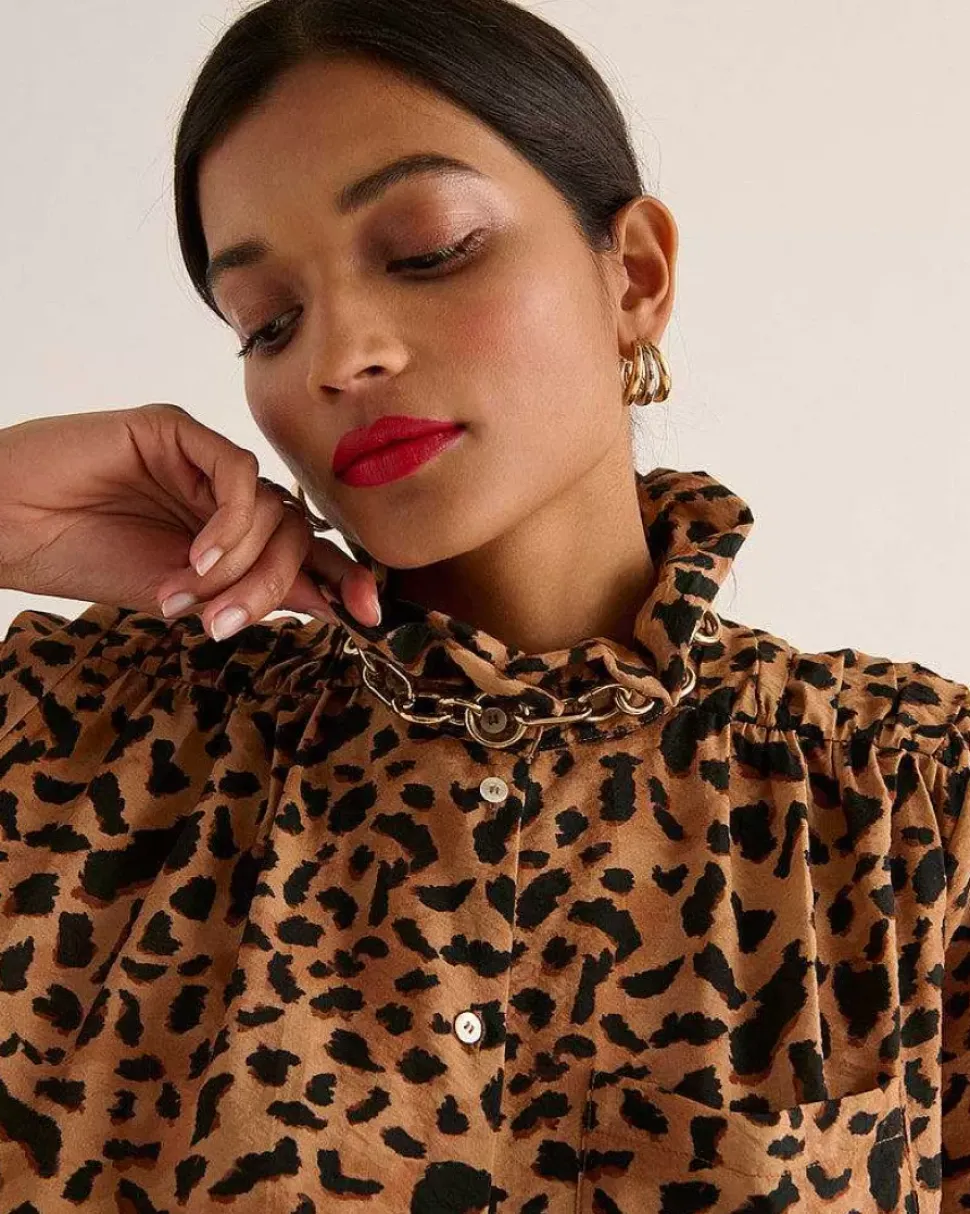 Chemise Leonor Guepard Cappucino