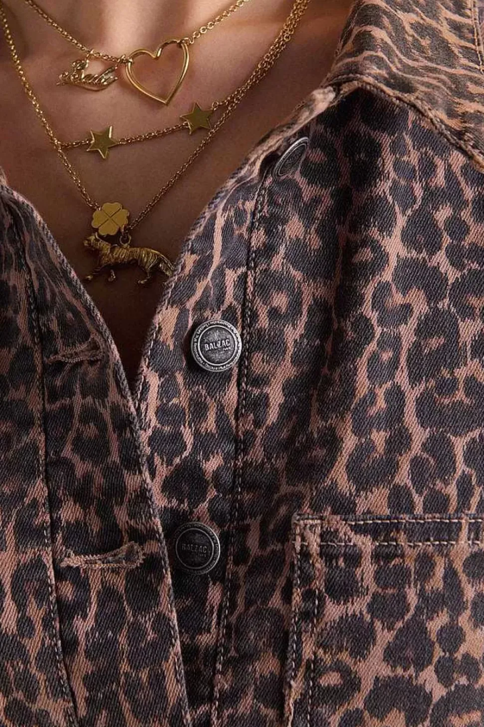 Combinaison Floralie Leopard Cafe