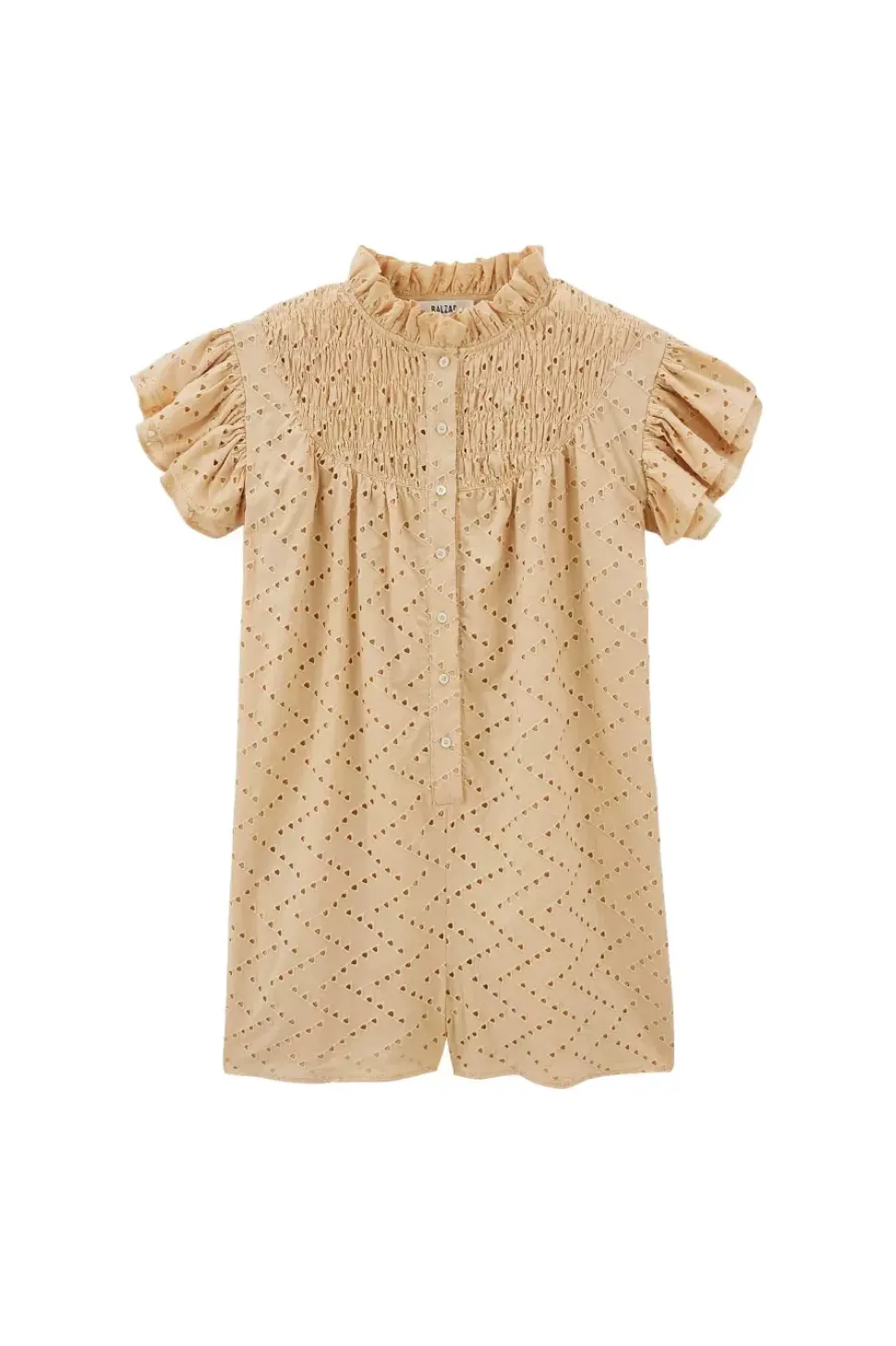 Combishort Jade Broderie Anglaise Beige
