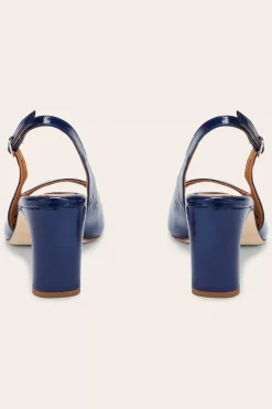 Escarpins Ode Vernis Froisse Bleu Nuit