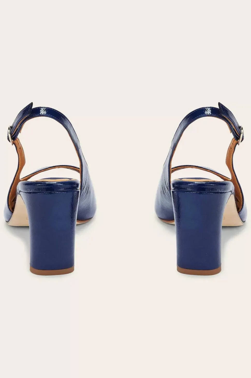 Escarpins Ode Vernis Froisse Bleu Nuit