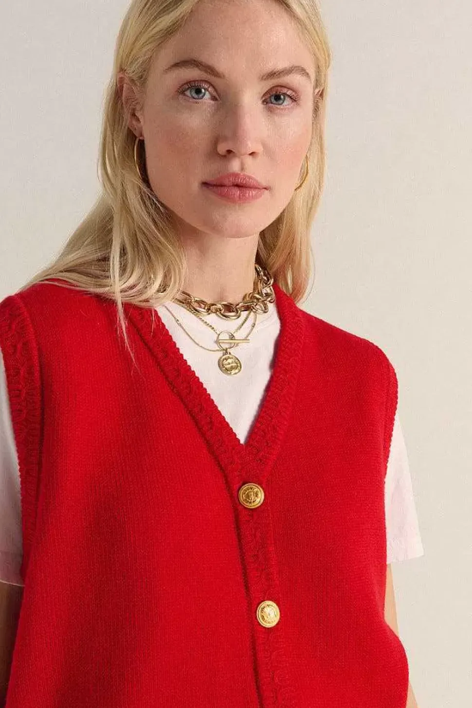 Gilet Constant Rouge