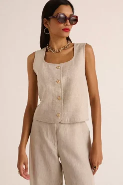 Gilet Marius Sable