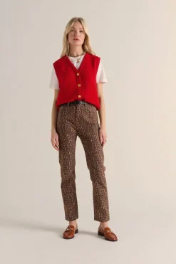 Jean Austin Leopard Cafe
