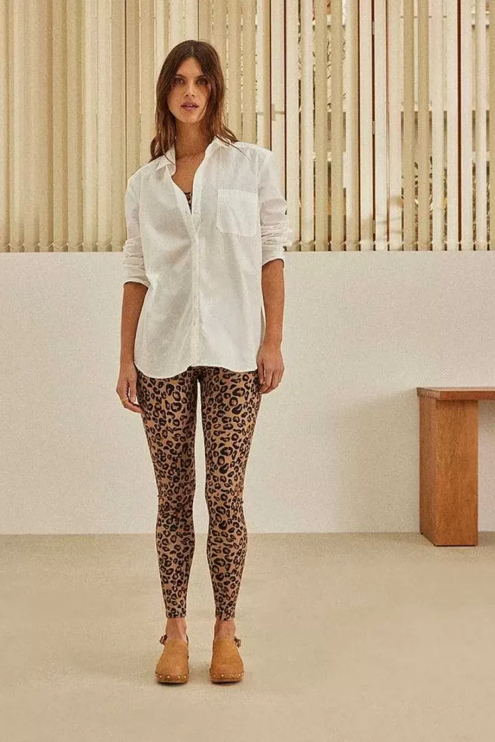 Legging Calme Leopard Cafe