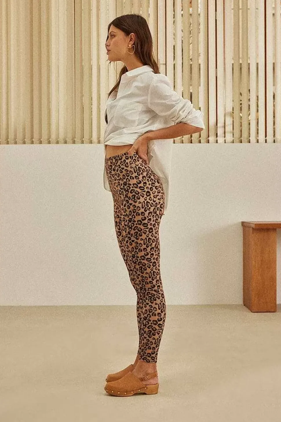 Legging Calme Leopard Cafe