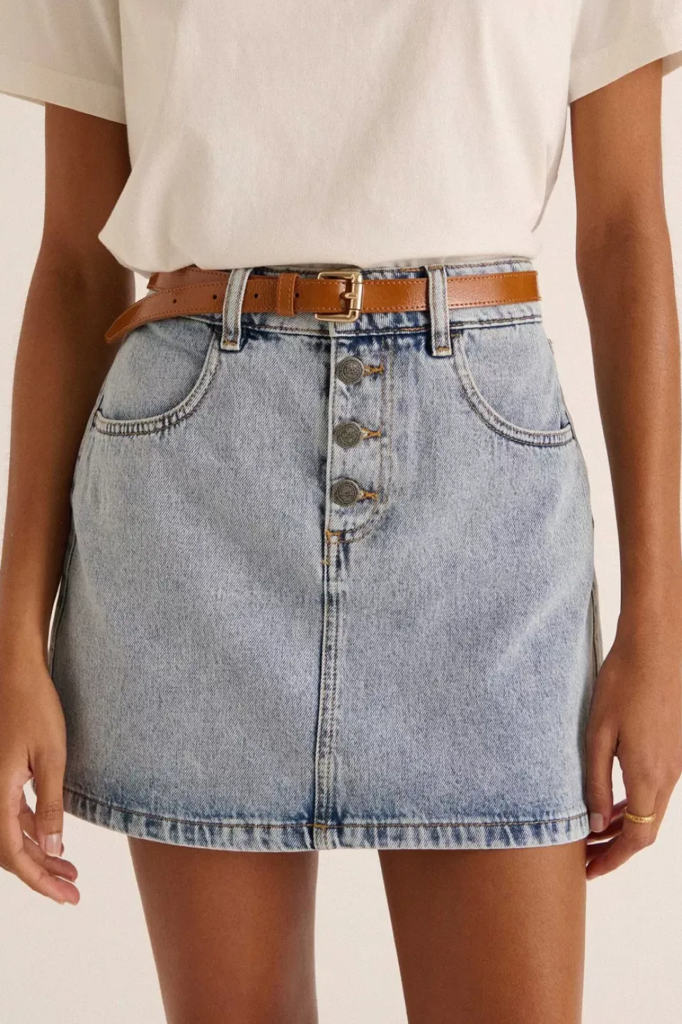 Mini-Jupe Sixtine Bleu Glacier