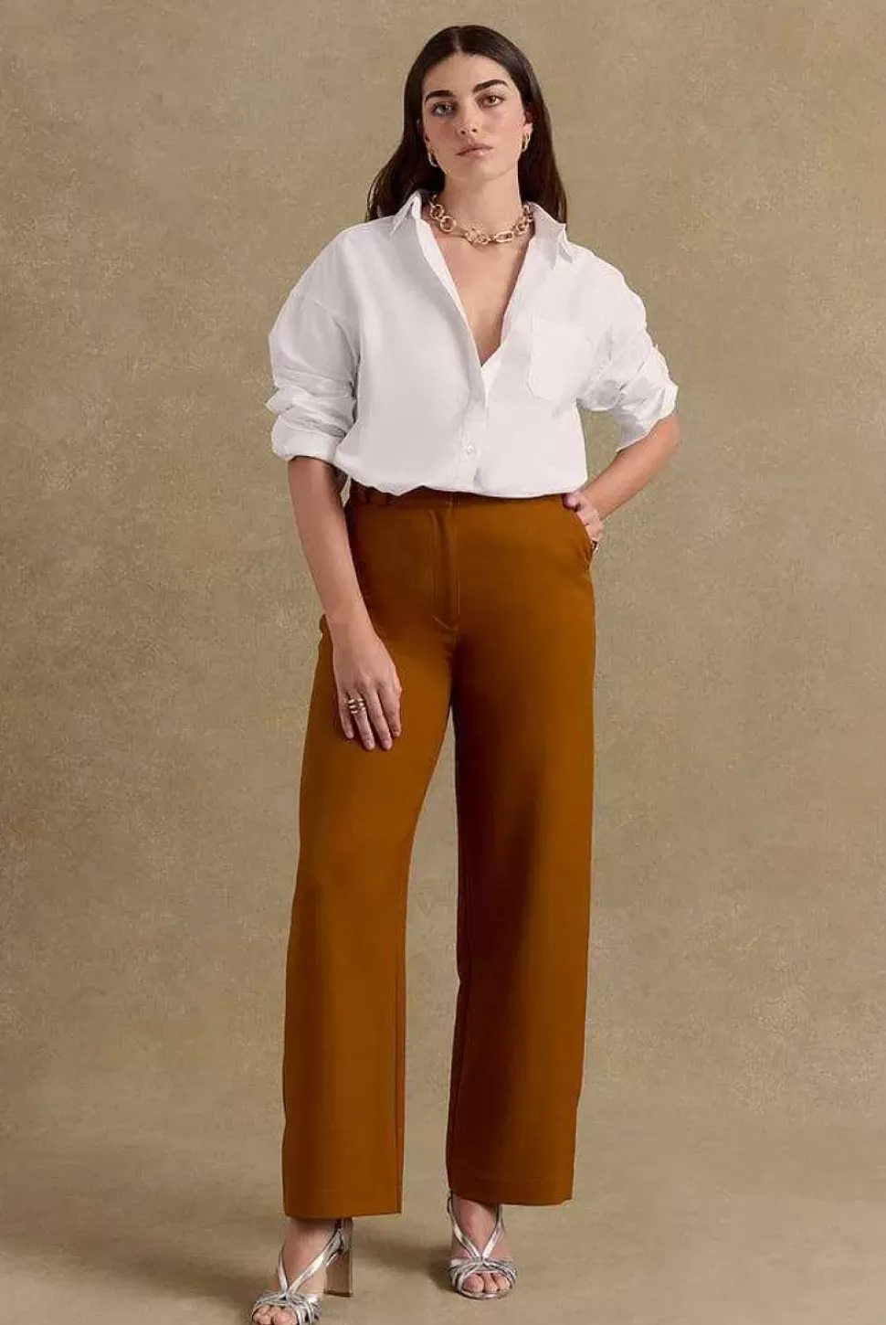 Pantalon Palette Terracotta