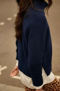 Pull Mael Bleu Marine