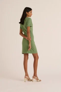 Robe Floreal Vert Sauge