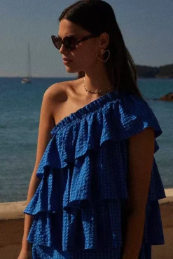 Robe Nouba Vichy Bleu