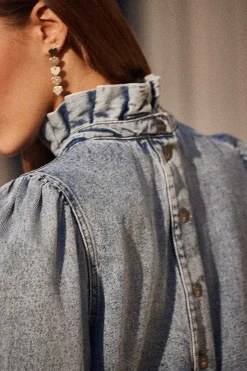 Robe Ondine Bleu Glacier