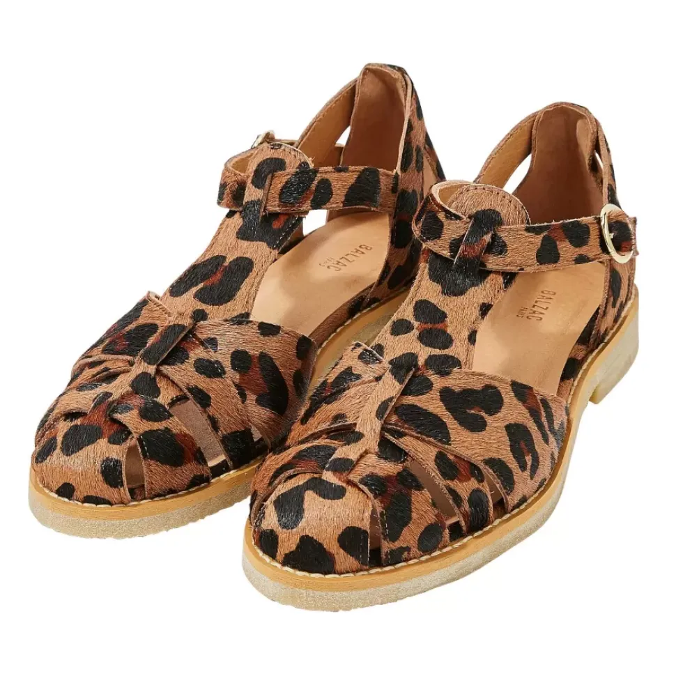 Sandales Ecume Pony Leopard Cafe