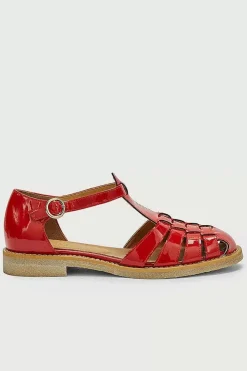 Sandales Theoline Vernis Rouge
