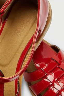 Sandales Theoline Vernis Rouge