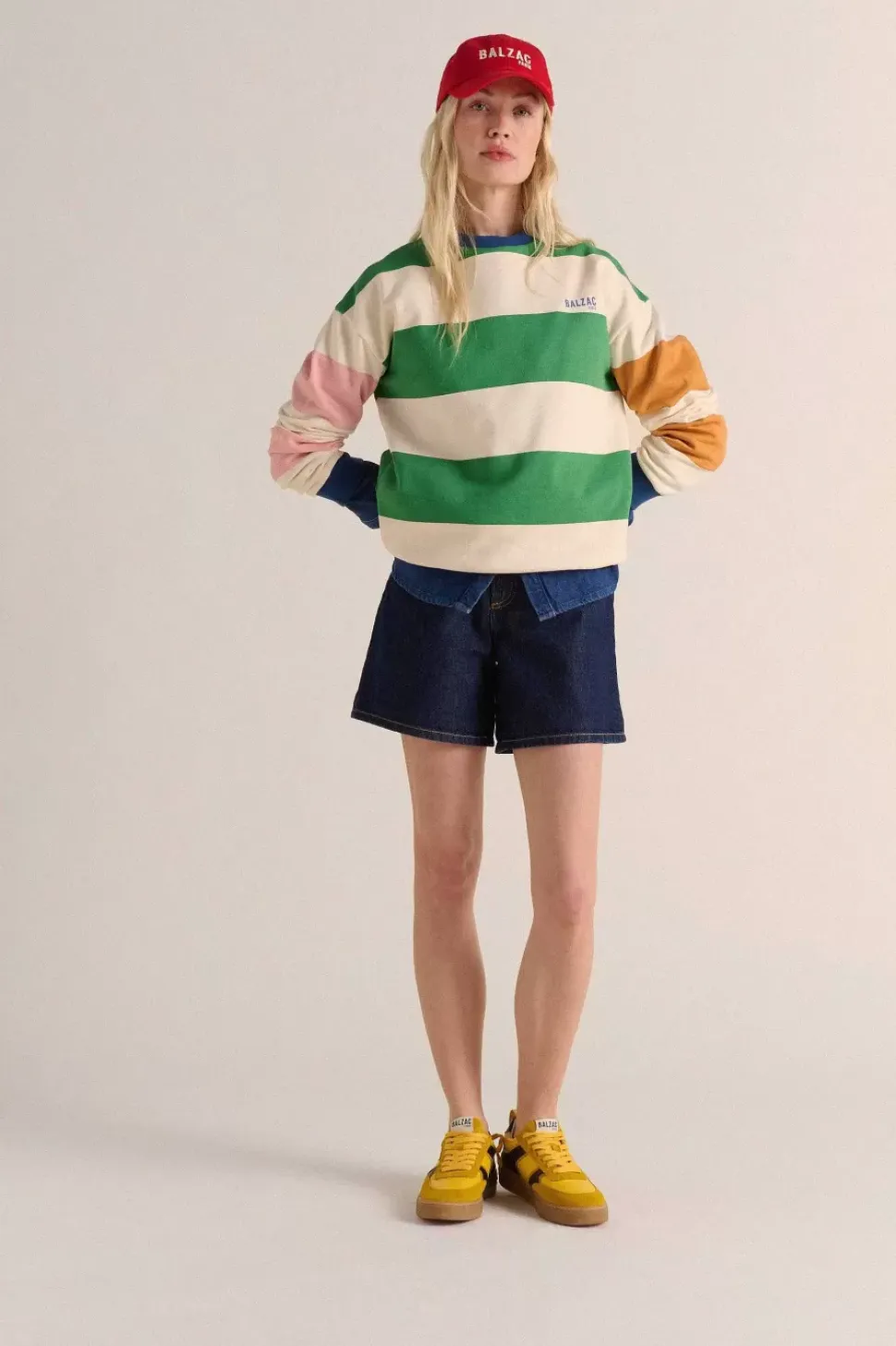 Sweat Harlow Multicolore Raye