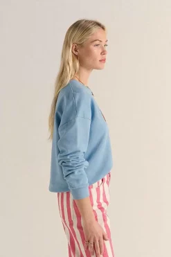 Sweat-Shirt Harlow Cocktail Party Bleu Ciel
