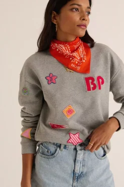 Sweat-Shirt Harlow Patch Gris