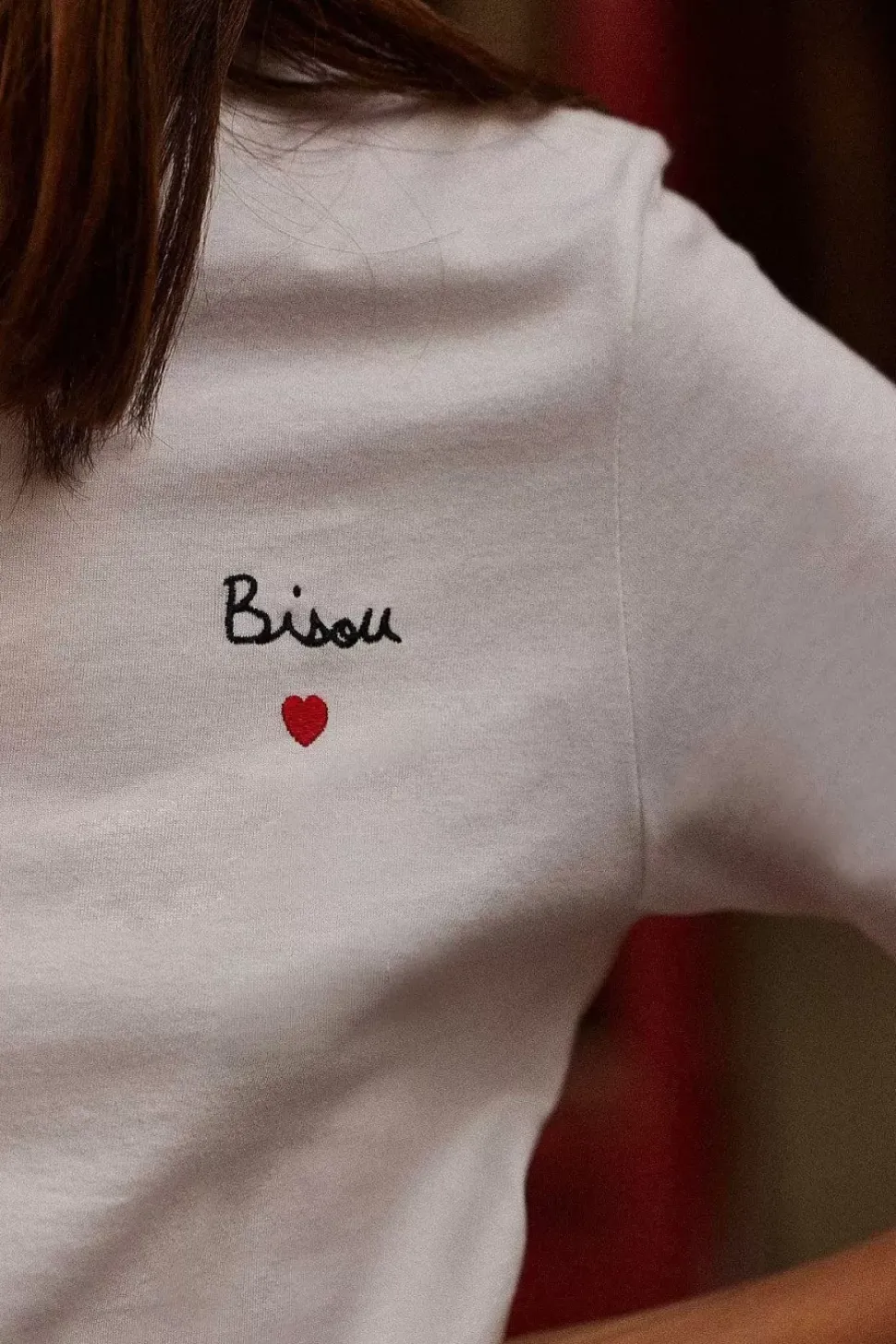 Tee-Shirt Bisou Ecru