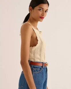 Top Ananas Ecru