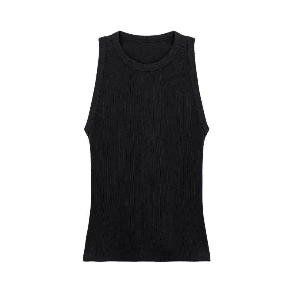 Top Origan Sans Manches Noir